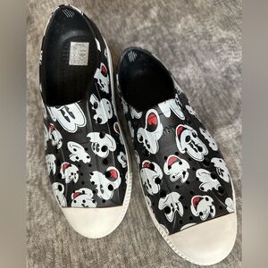 Disney Native Black and White Slip-On Shoes